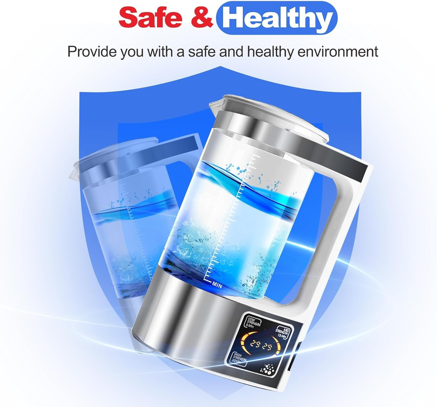 Hypochlorous Acid Generator 2000ML Portable Cleaning Solution Maker