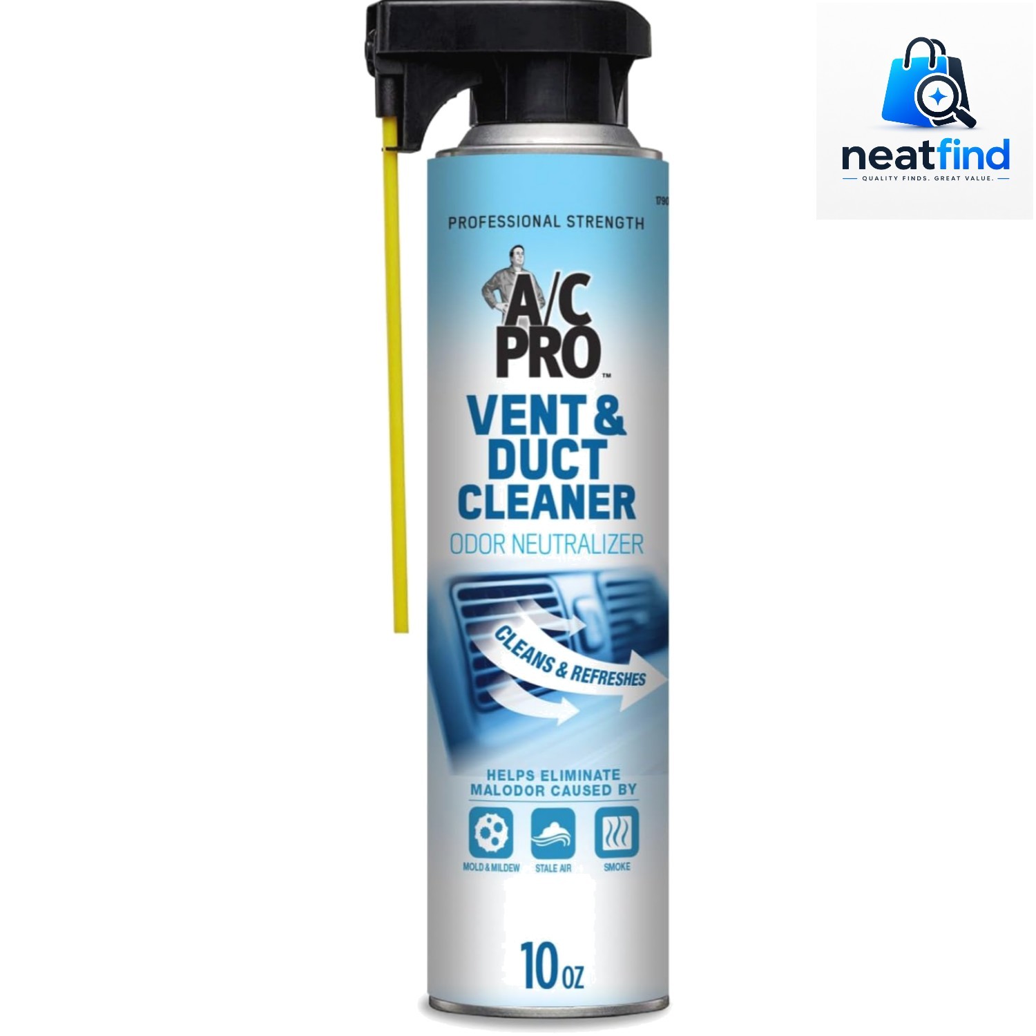 InterDynamics Certified Vent and Duct Cleaner, Professional Strength Odor Eli…