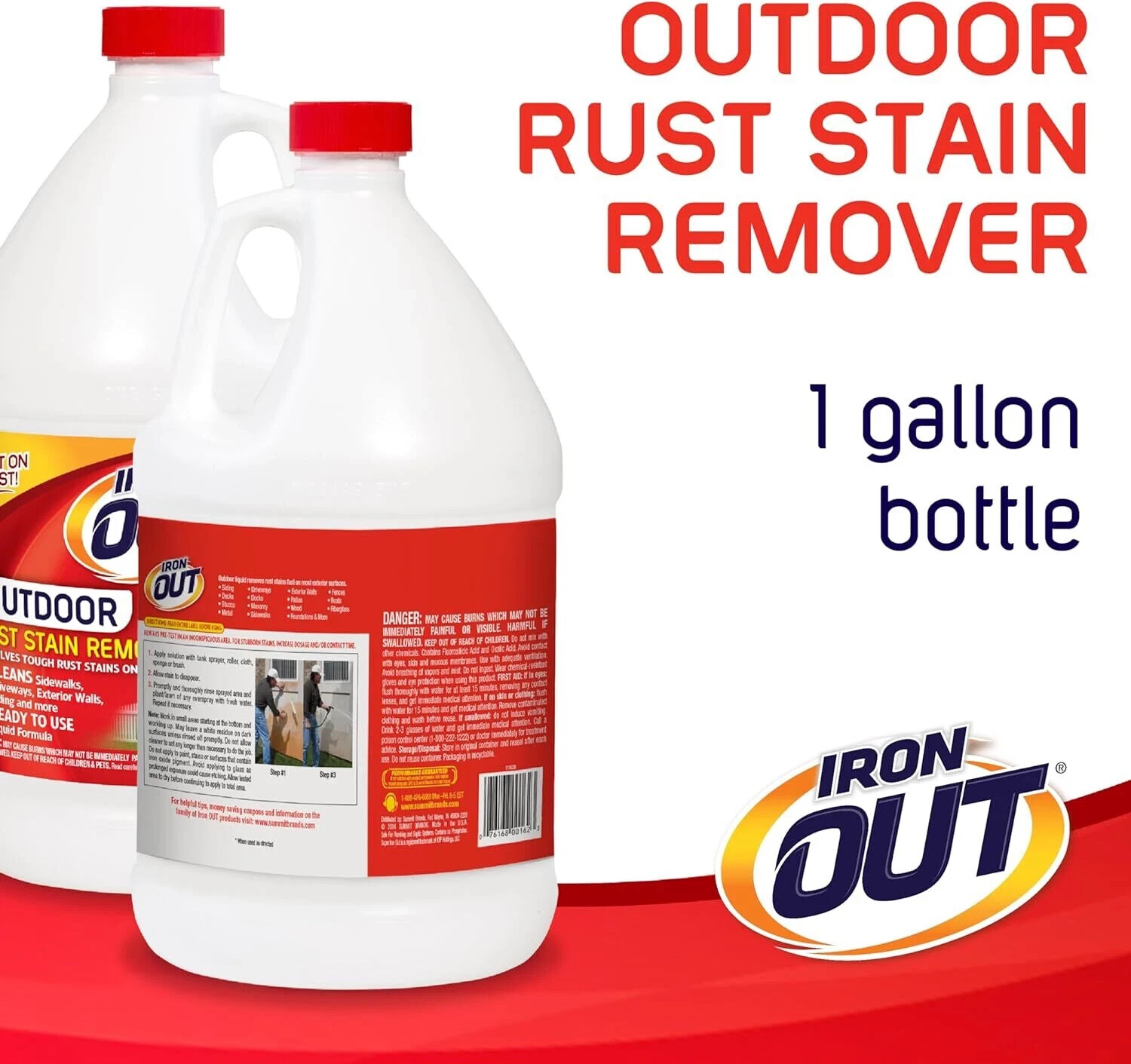 Iron OUT Powder Rust Stain Remover, Remove and Prevent Rust Stains in Bathrooms