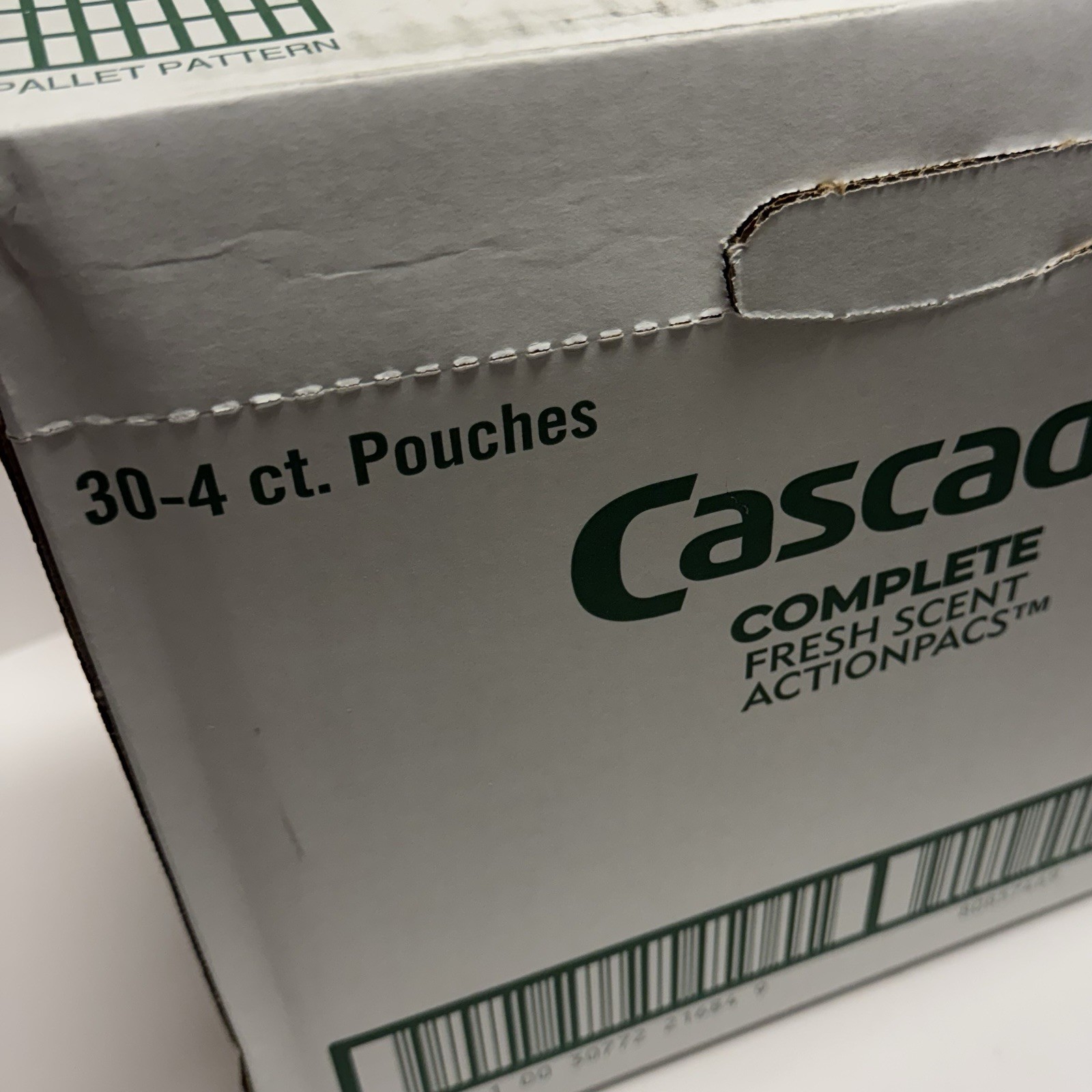 30x Cascade Complete Action Pacs Dishwasher Detergent, Fresh 120 total Travel Sz