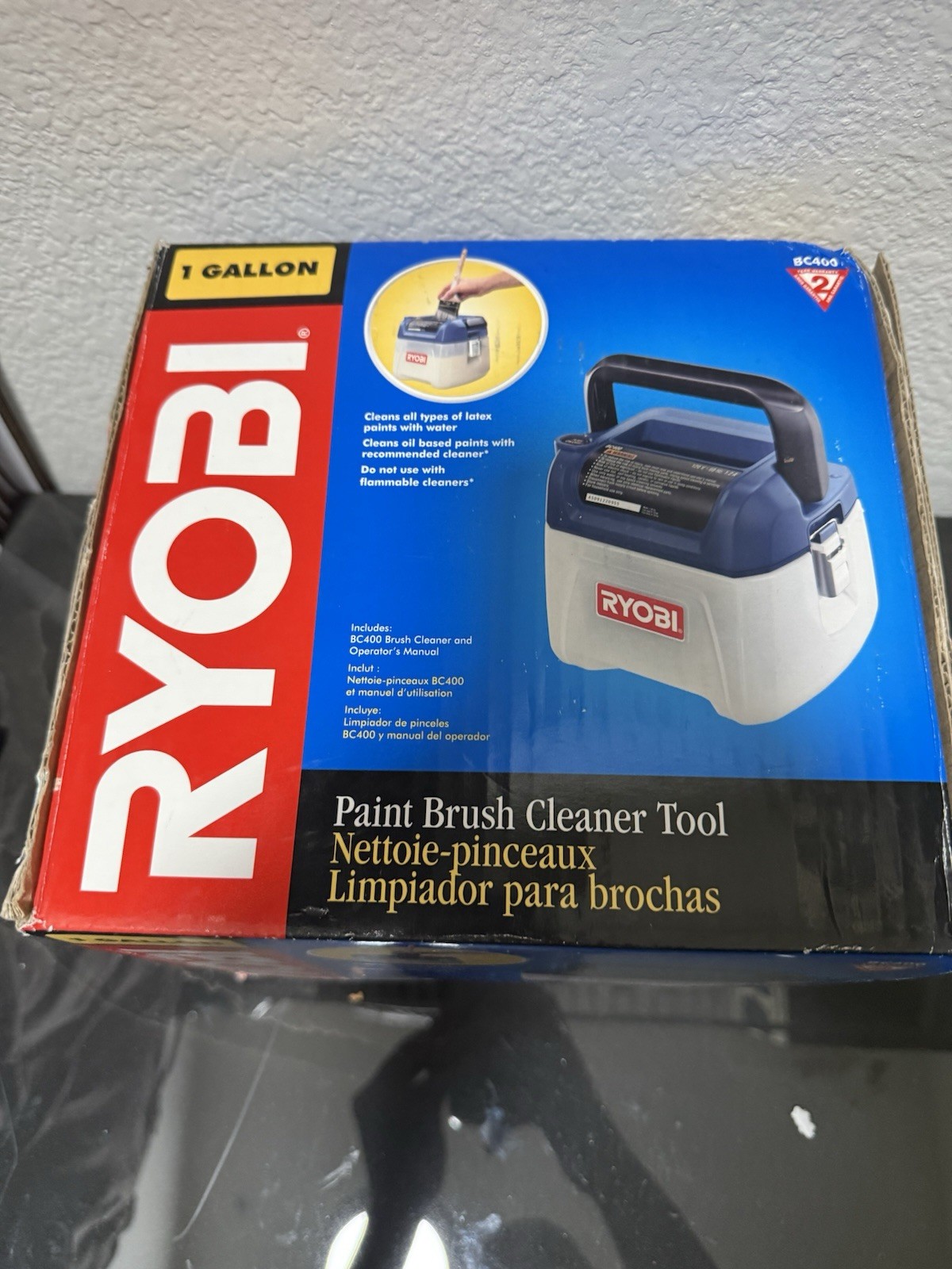 RYOBI BC400 Electric Paint Brush Cleaner Tool 1 gal UL Listed Easy-Clean
