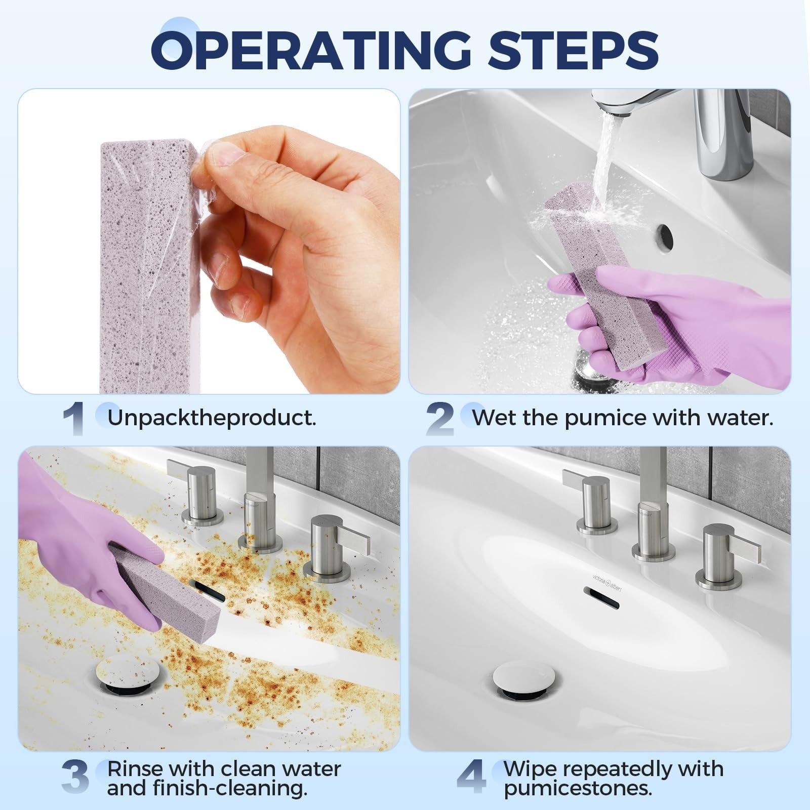 21 Pumice Stones for Toilet Bowl Cleaning – Removes Hard Water Rings, Multi-Surf