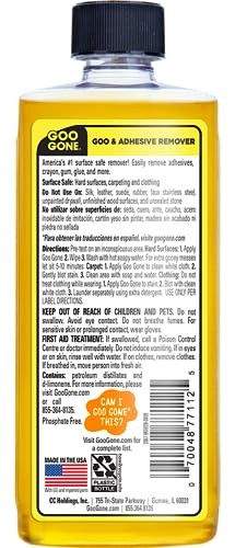 Goo Gone Adhesive Remover – 8 Ounce – Surface Safe Adhesive Remover Safely