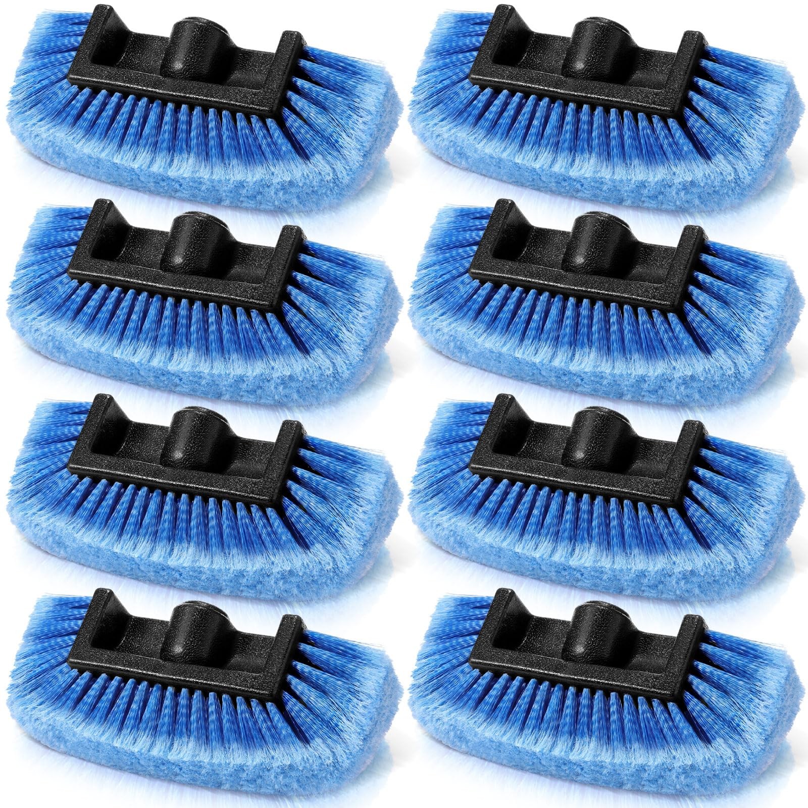 Vesici 8 Pcs Car Wash Brush Head with Soft Detailing Bristle Flow Thru Car Cl…