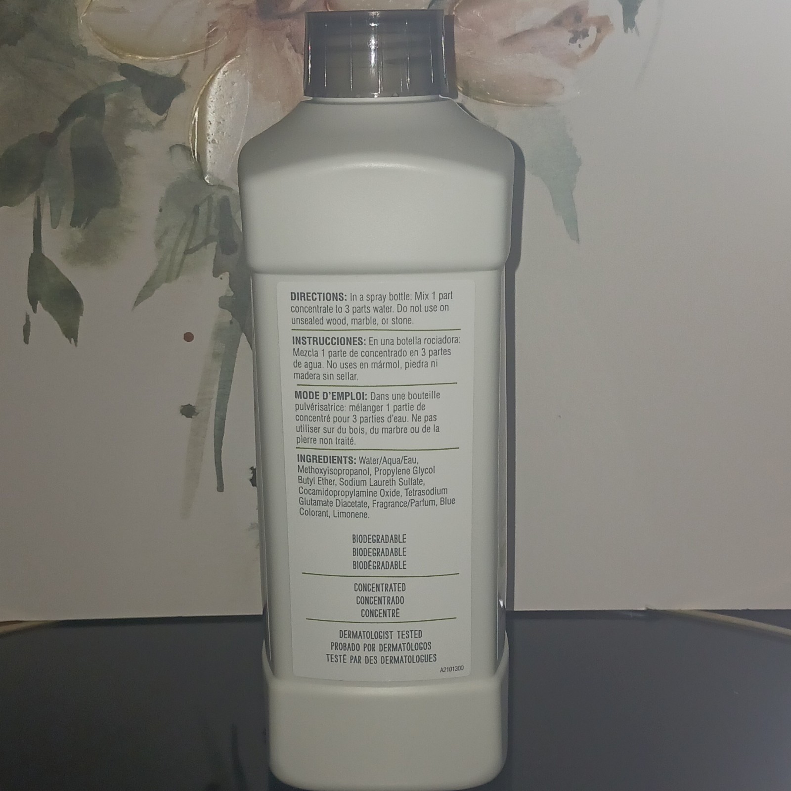 Amway Home Glass Cleaner Refill Concentrate 1L 33.8 fl oz Ammonia-Free