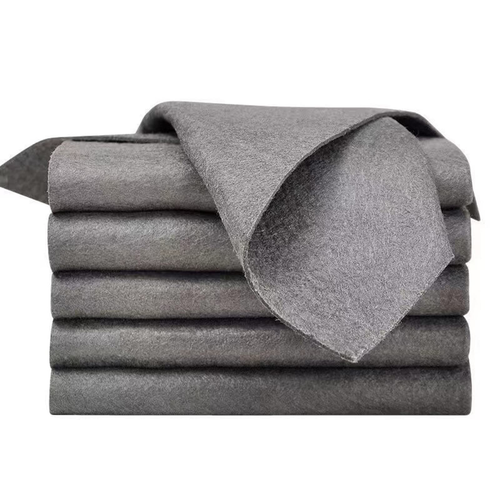 10PCS Thickened Magic Cleaning Cloth,Bsorbent Small, Grey, Black