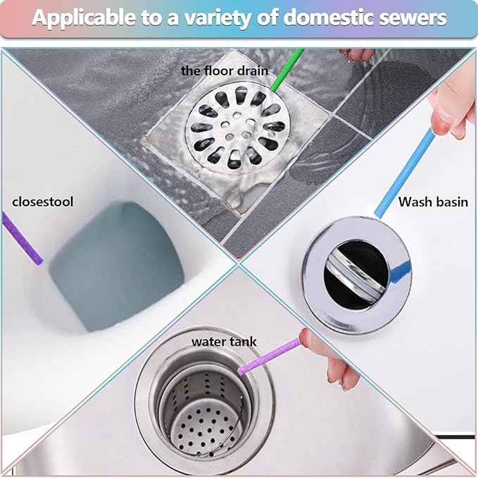New Sani Sticks Drain Cleaner And Deodorizer 72 pack (Color Set 6) Best Deal USA