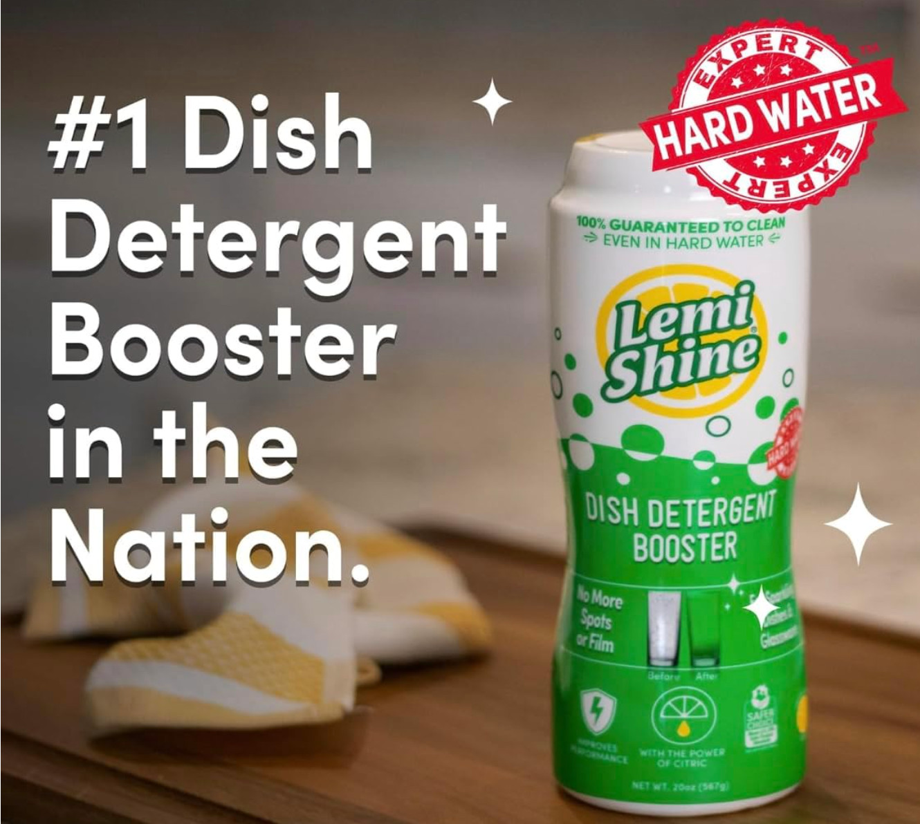 Lemi Shine Dish Detergent Booster Hard Water Remover 10 Oz 3 Pack Free Shipping