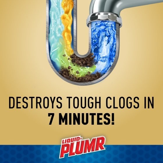 Liquid-Plumr 17 oz.Industrial Strength Urgent Clear Clog Remover & Drain Cleaner