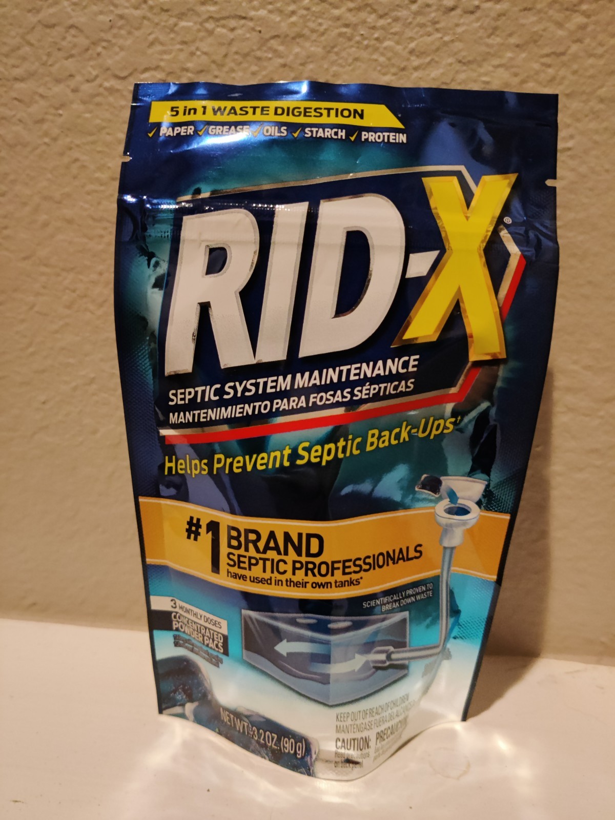 Rid-X Septic System Maintenance, Septic Tank Maintenance, 3-Monthly Supply