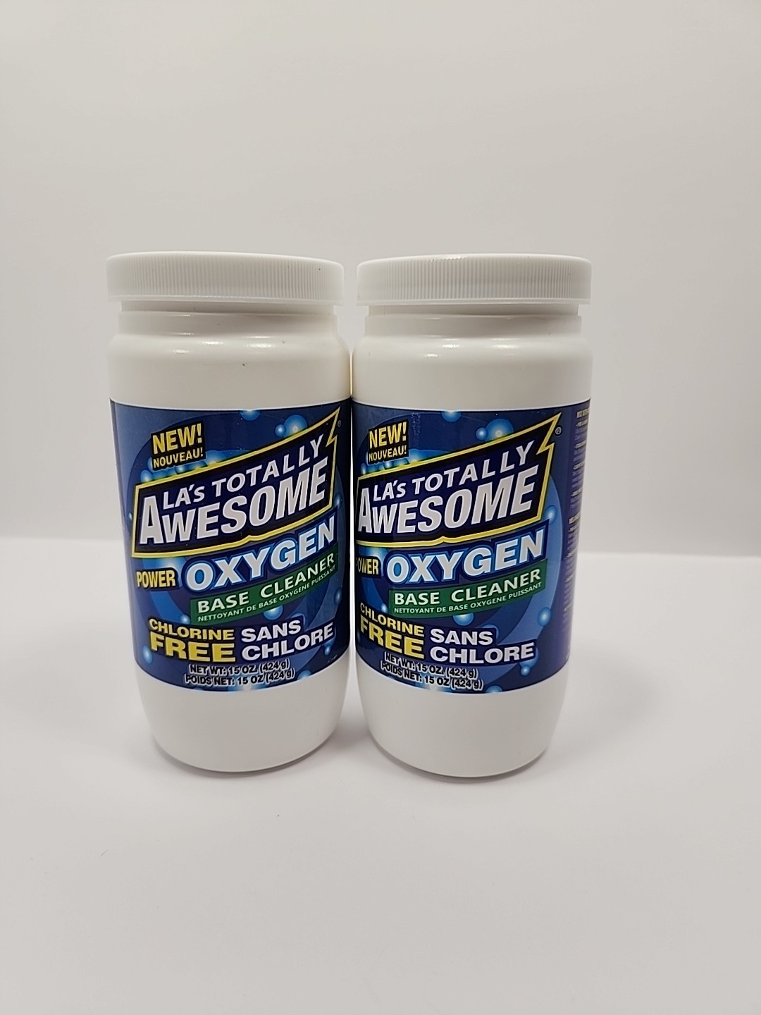 ​2 Pack LA’s Totally Awesome Oxygen Power Bleach Cleaner Chlorine Free 15oz ea.