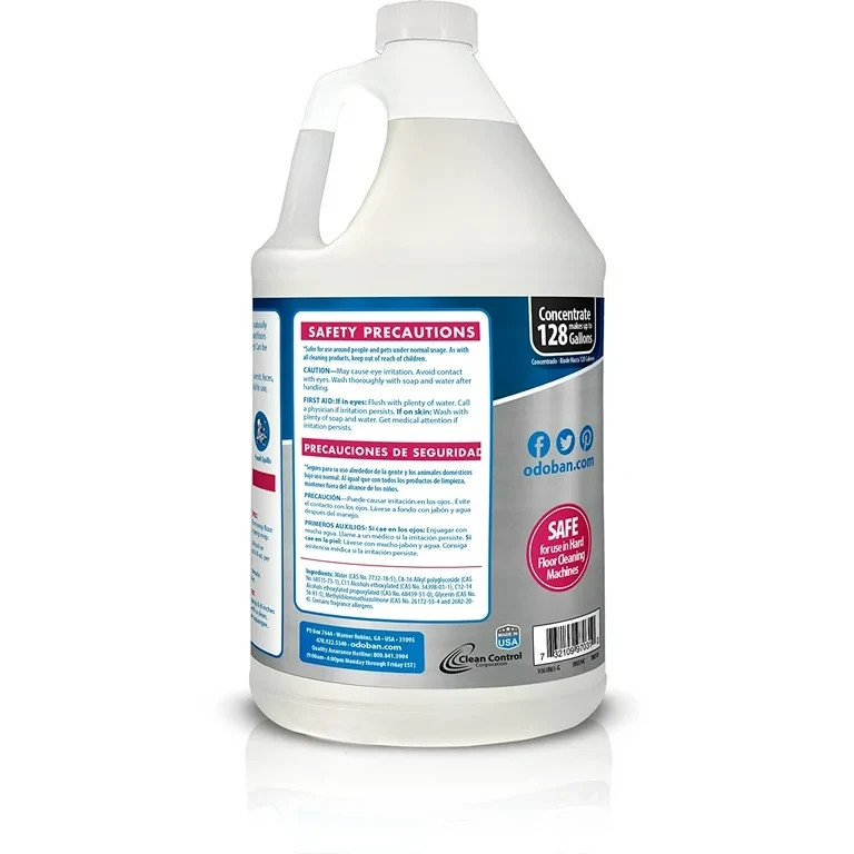 OdoBan Pet Solutions No Rinse Floor Cleaner Concentrate, 4-Pack, 1 Gal Each