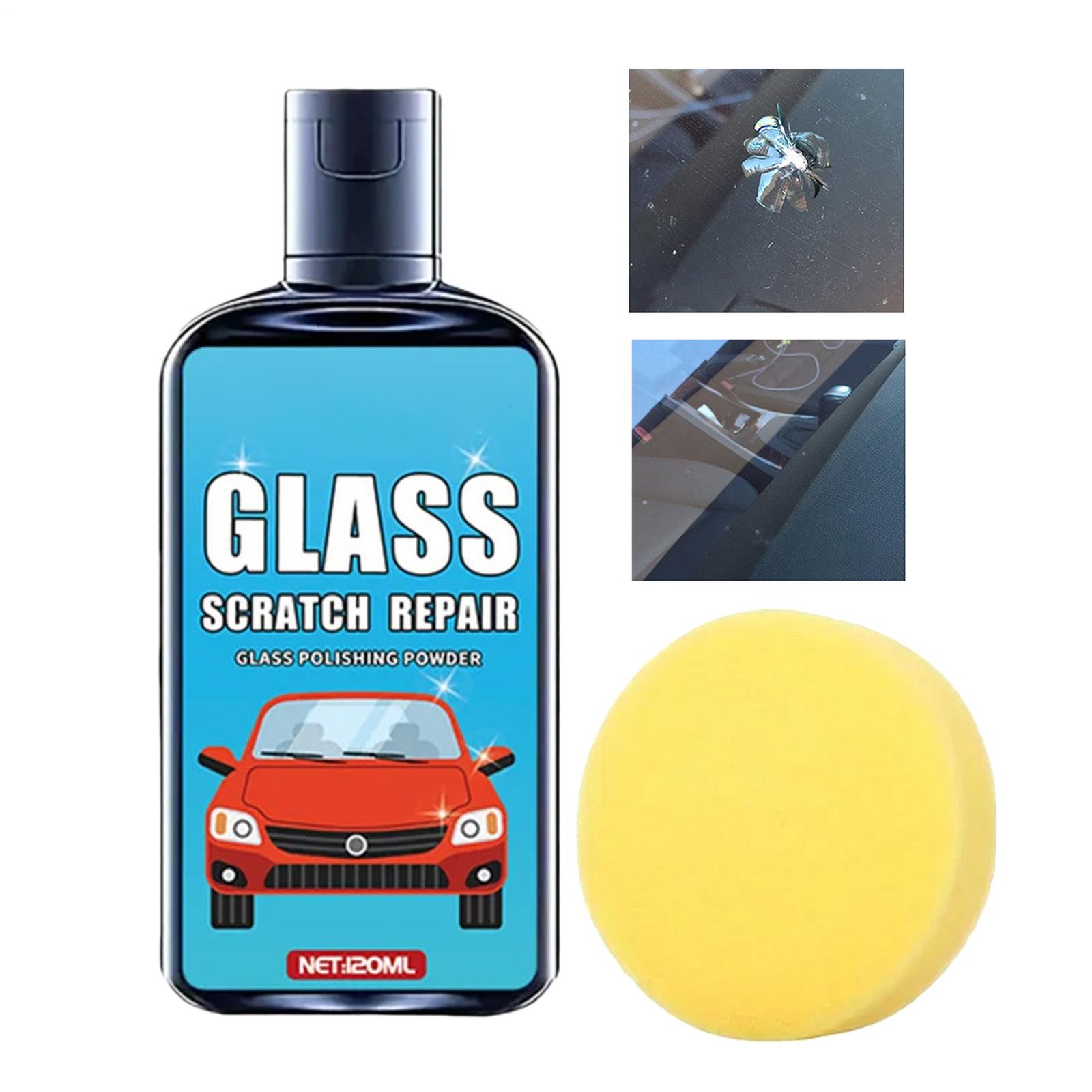 Car Windshield Scratch Remover Window Polisher Windshield and Glass Polishing Ki