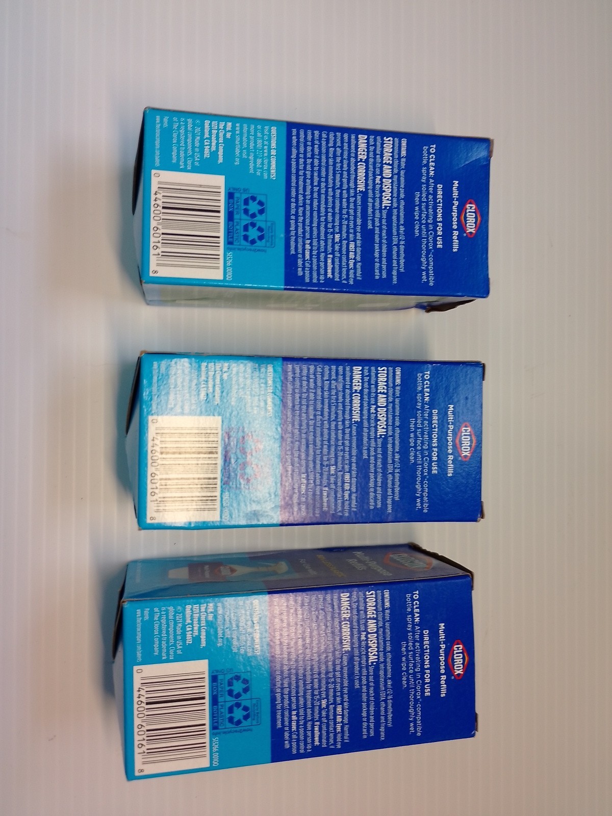 Lot Of 3 Clorox Multi-Purpose Cleaner Refills 2 pack Crisp Lemon New in Box