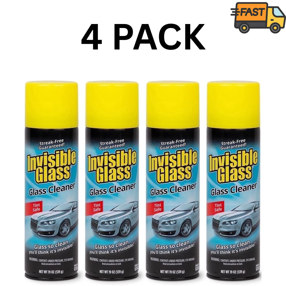 Stoner Invisible Glass Cleaner 19oz Automotive Glass Spray Pack of 4