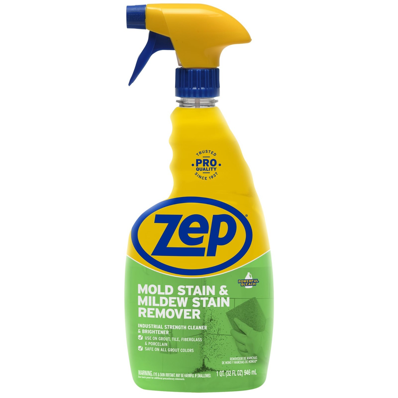 Mold & Mildew Stain Remover – 32 oz (Pack of 4) – Professional Strength No Scrub
