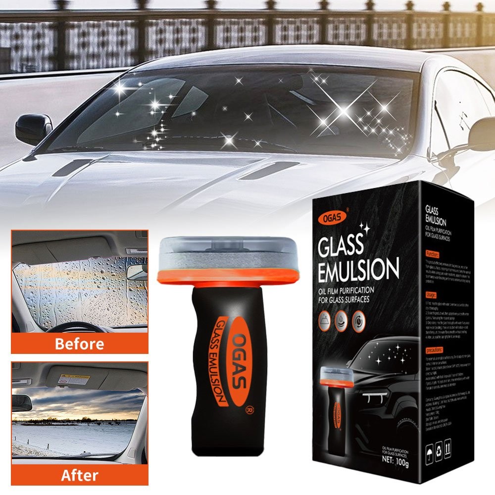 OGAS GLASS COMPOUND CLEANER – OILY FILM REMOVER AND CLEANER CAR WINDSCREEN OY