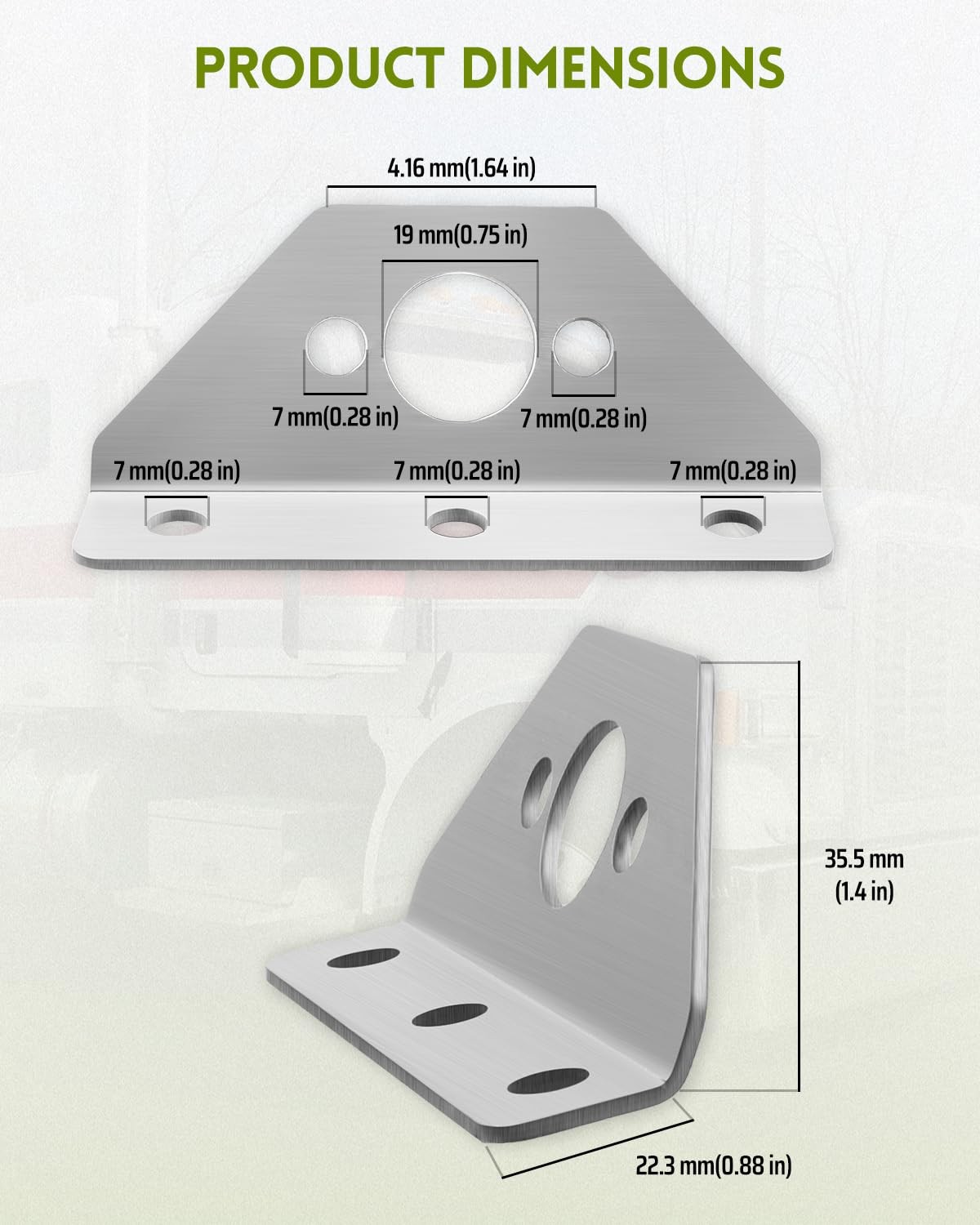 2 PCS Windshield Wiper Repair Brackets Kit Fit for Peterbilt 379 388 389, Sta…