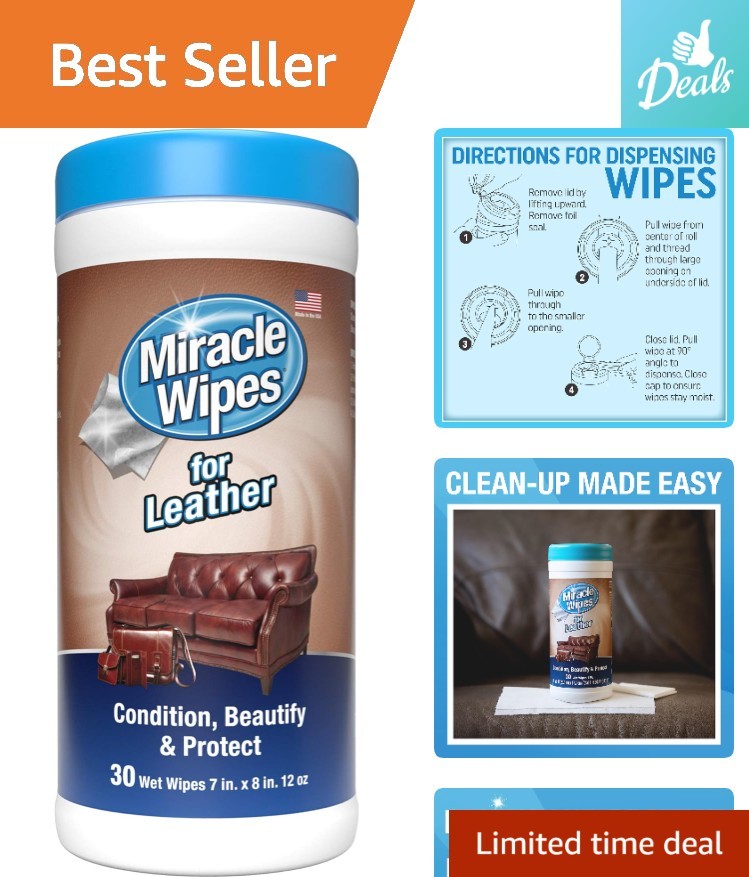 Multipurpose Leather Care Wipes – Clean, Condition & Protect Your Leather Goods