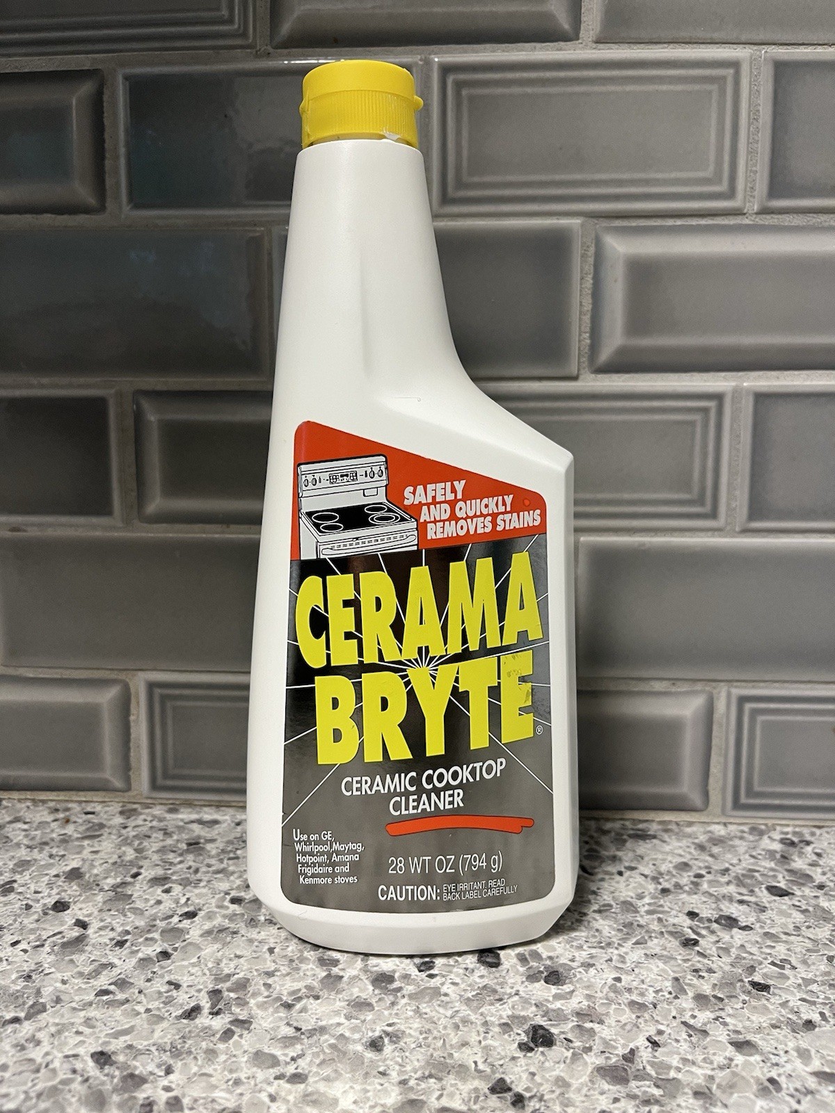 Cerama Bryte Ceramic Cooktop Cleaner 28Oz NOS Appliance Stain Remover 75% Full