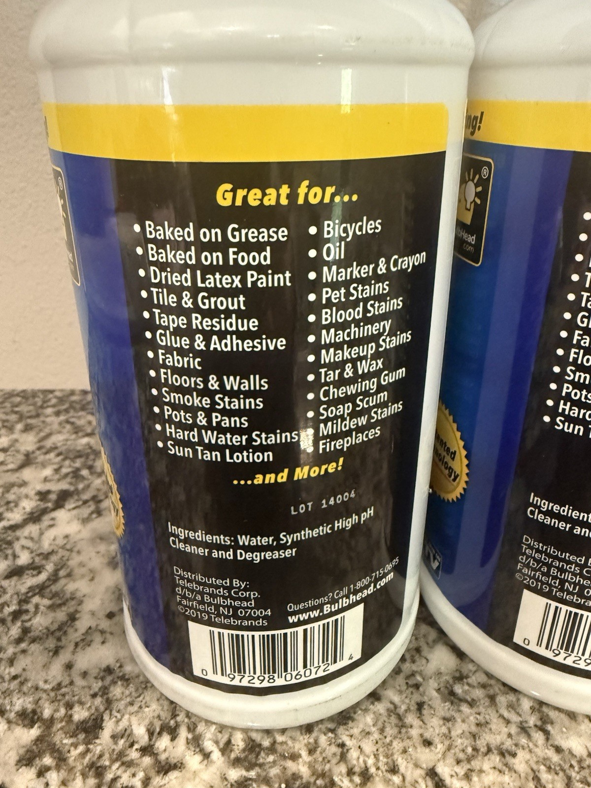 BulbHead Grease Police Magic Degreaser – 946ml – 2 Bottles – NEW