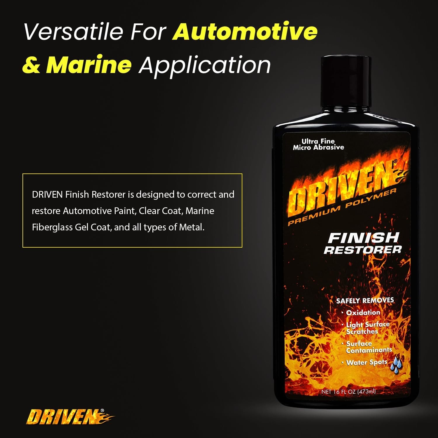 Finish Restorer for Cars and Boats – Removes Oxidation and Scratches