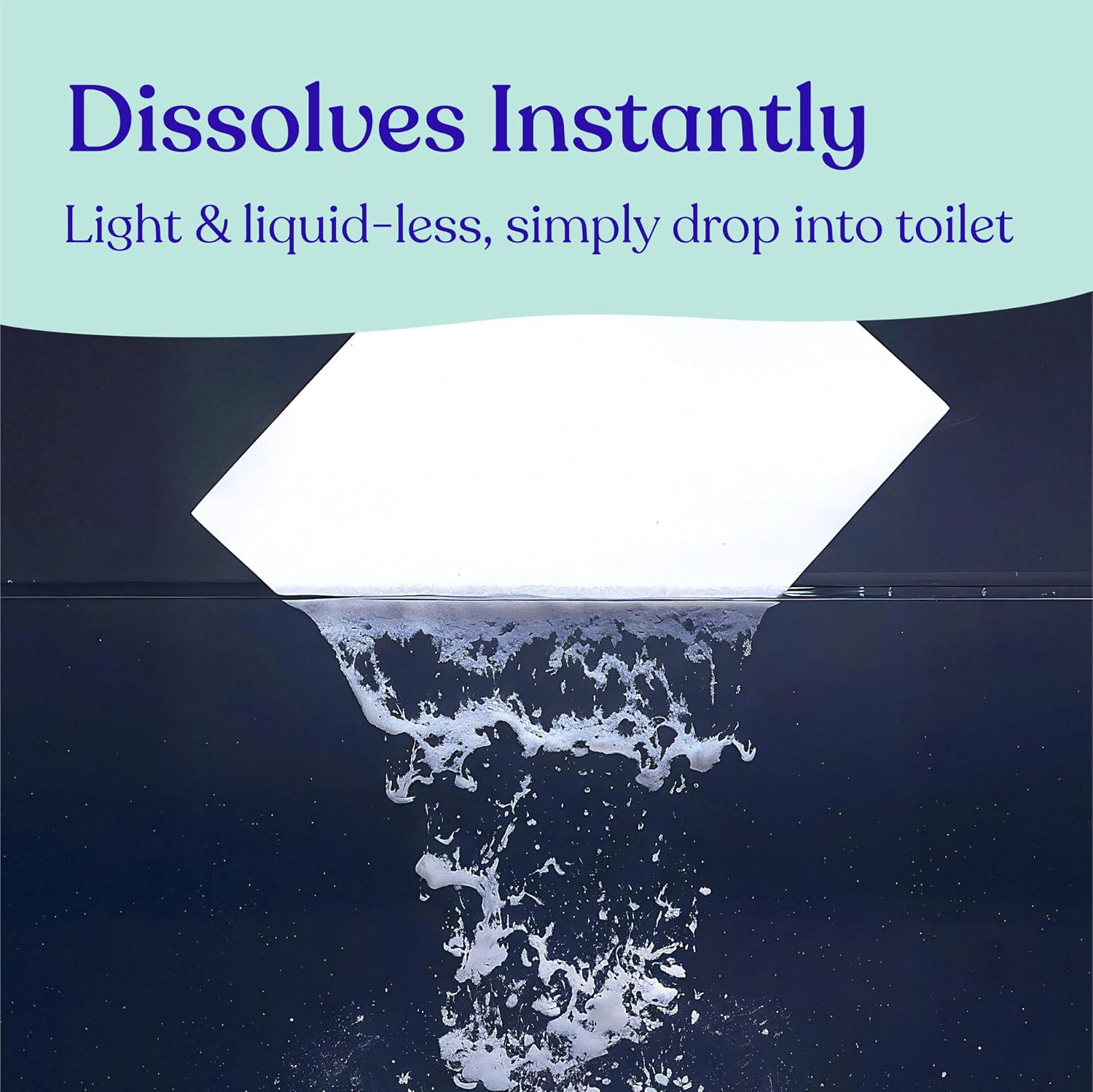 Toilet Bowl Cleaner Strips – 60 Cleans, Plastic-Free, Dye-Free, with Lemon Essen