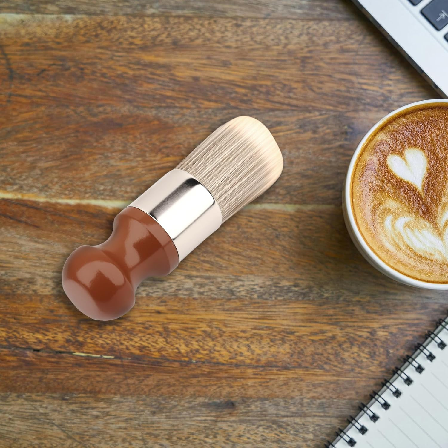 Salve Brush for Furniture, Wood & Leather Cleaning Brush with Comfortable Handle
