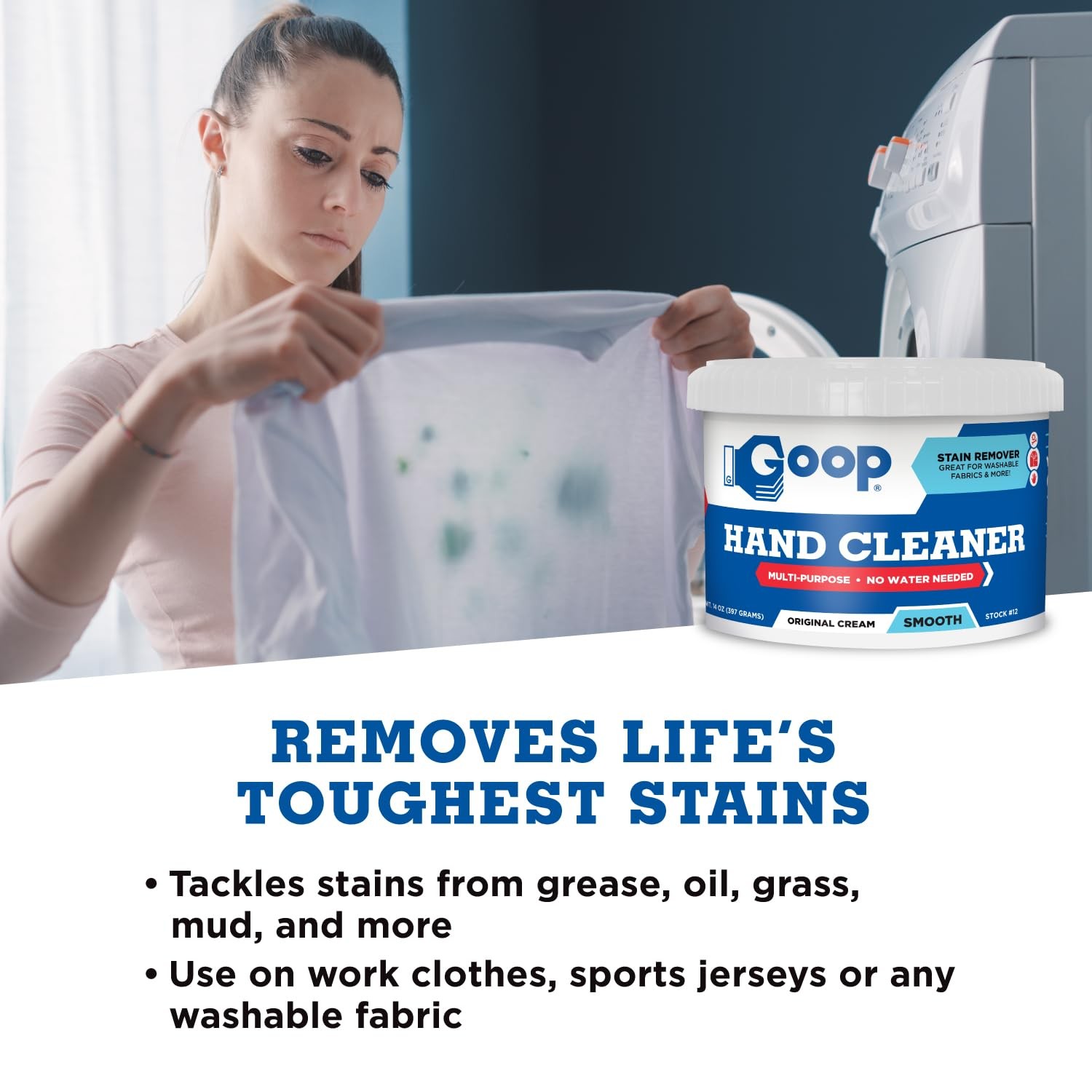 Original Multi-Purpose Waterless Hand Cleaner and Stain – 14 oz Can (Pack of 3)