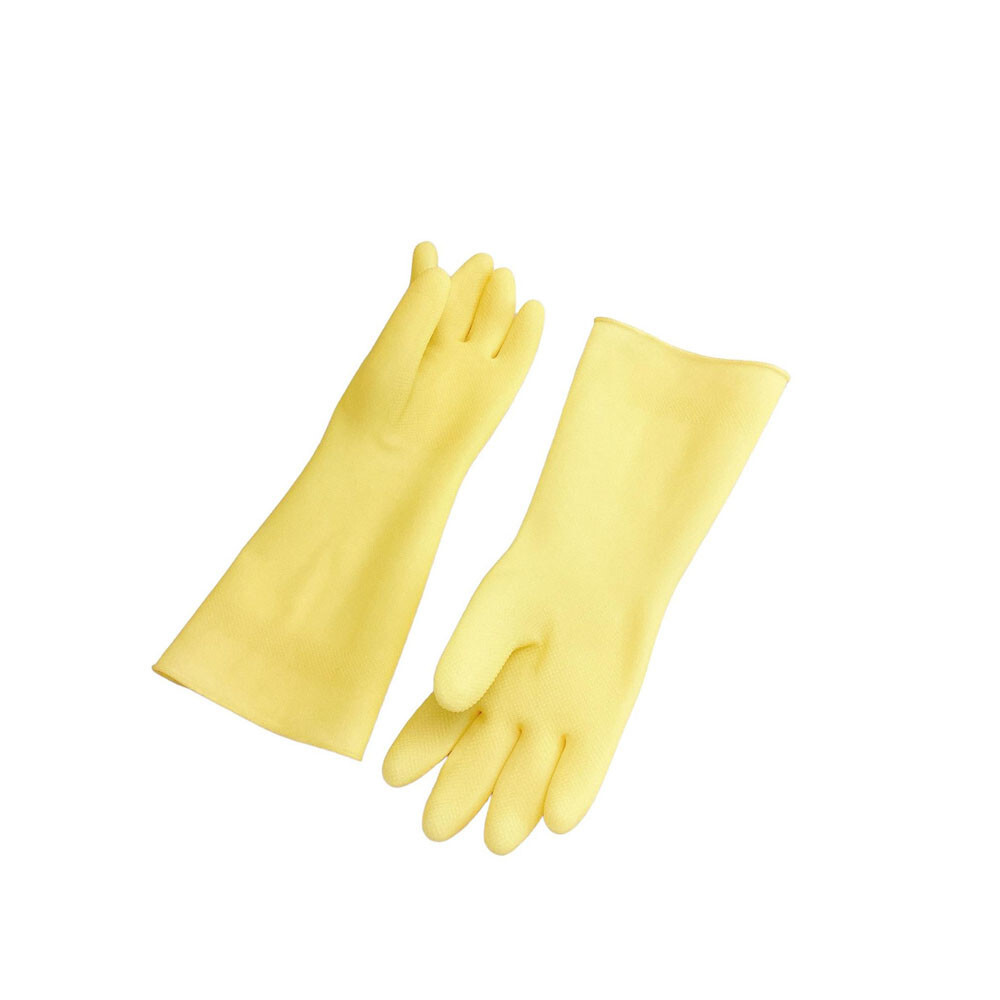 2 Pairs 13.5″ Cleaning Gloves, Reusable Rubber Dish Gloves,Latex Non-Slip Gloves