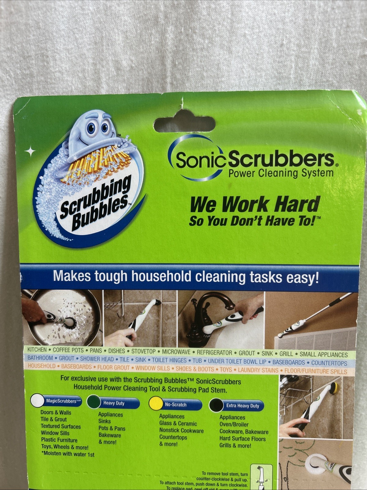 Scrubbing Bubbles Sonic Scrubbers Pad Refills 24 Count Cleaning New Sealed 113-7