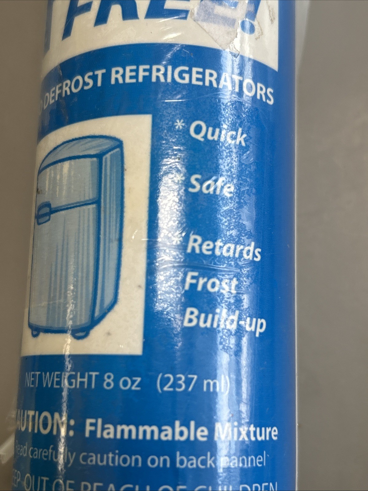 QCI Frost Free! Fridge Freezer De-Icer Spray To Defrost Refrigerator Quickly