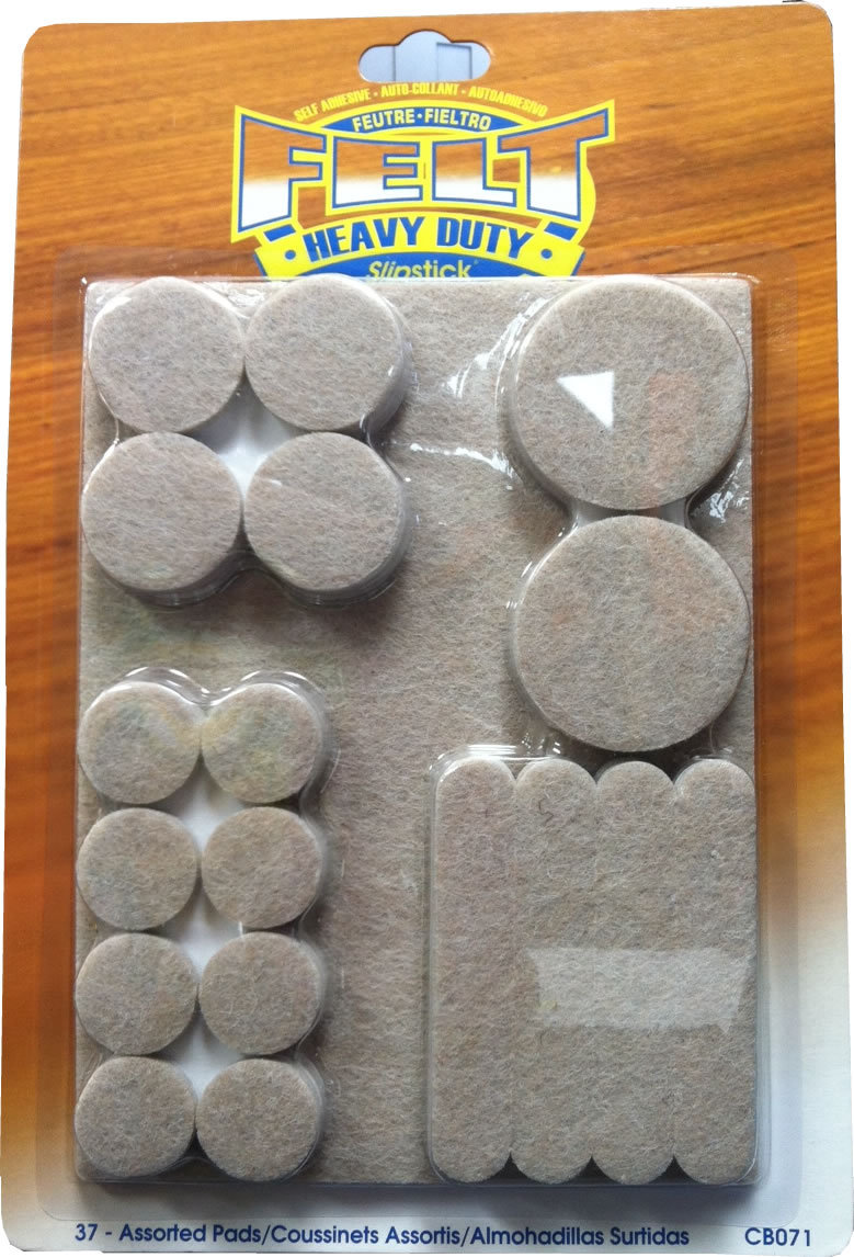 Slipstick Heavy Duty Felt Assortment Set Oatmeal CB071