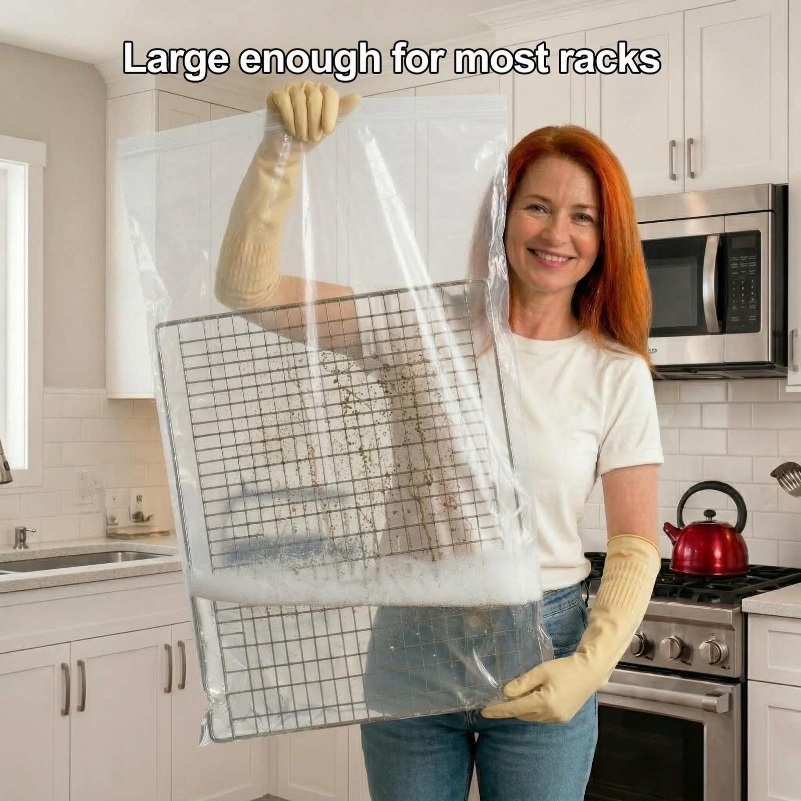 12 Pack Oven Rack Cleaning Bags, Large Sizes (23.62*35.43 in/19.69*27.56 in),…