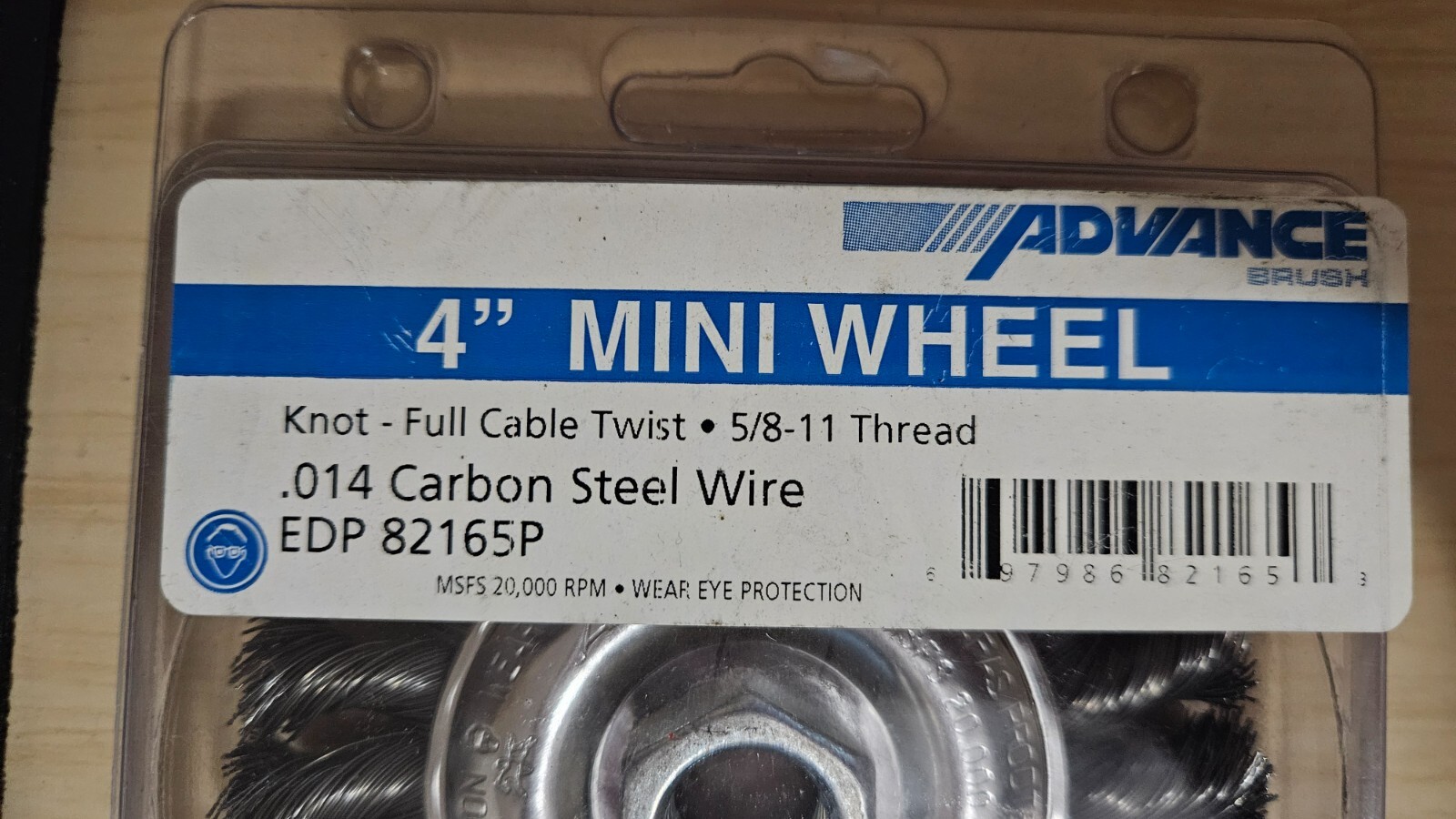 Pferd Inc 82165 4″X5/8-11 Thread full cable twist knot Wire Wheel brush. NEW