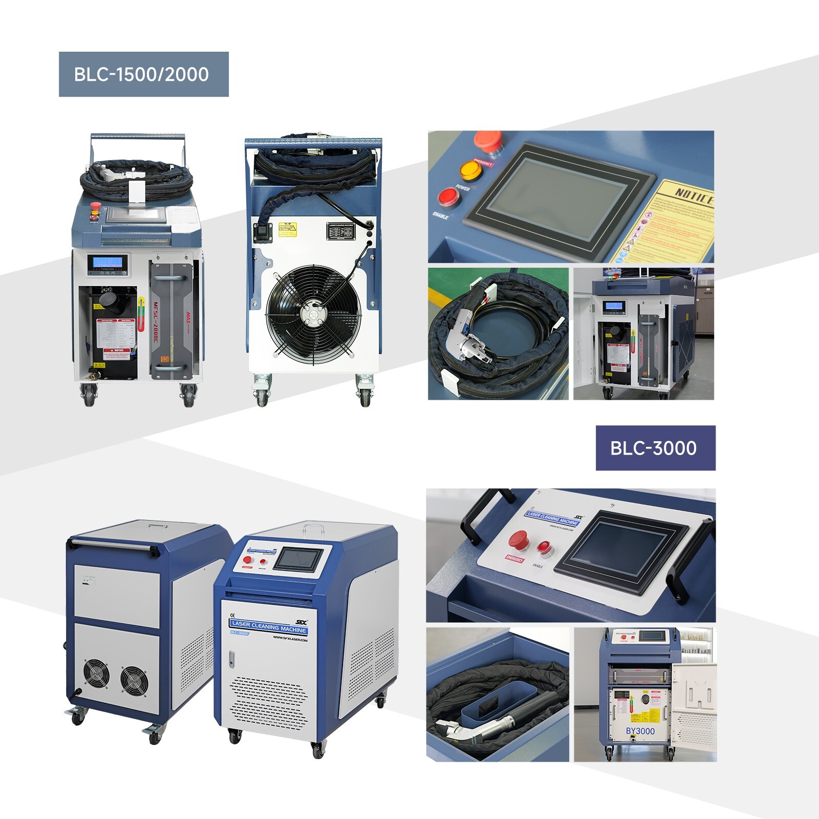 SFX3000W Laser Cleaning Machine MAX Laser Rust Removal with 20M Cable for Oil