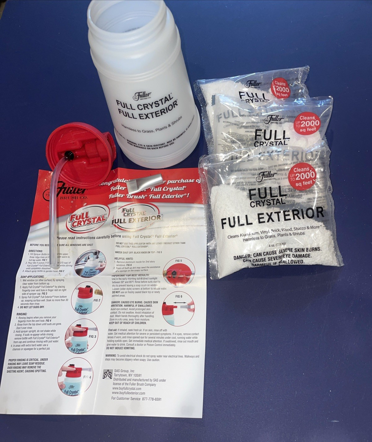 Fuller Brush Window Outdoor Surface Cleaner Sprayer Full Crystal Screens FBFC-6