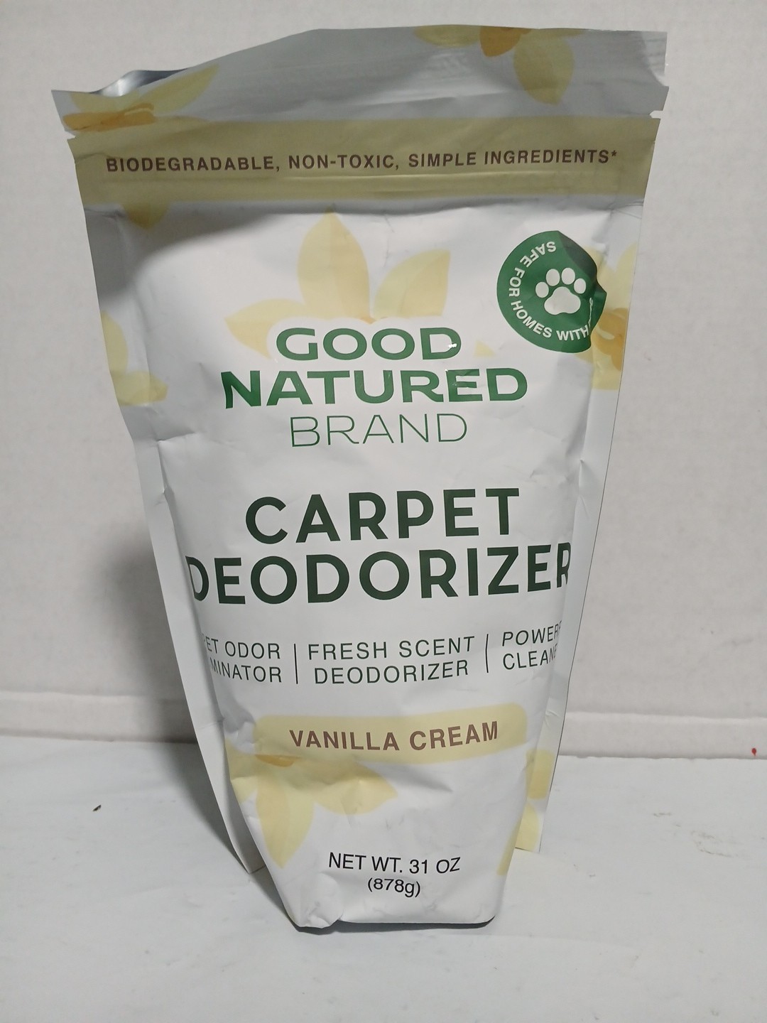 Good Natured Carpet Deodorizer Pet Odor Eliminator Powder 31oz Vanilla Cream