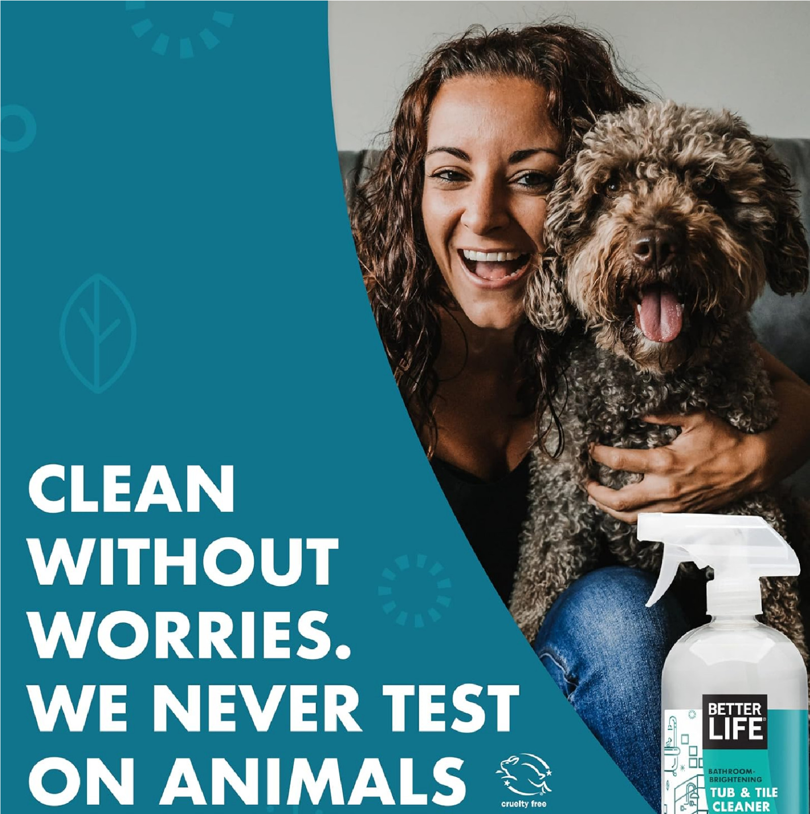 Better Life Natural Tub and Tile Cleaner Tea Tree 32 Fl Oz Pack 2