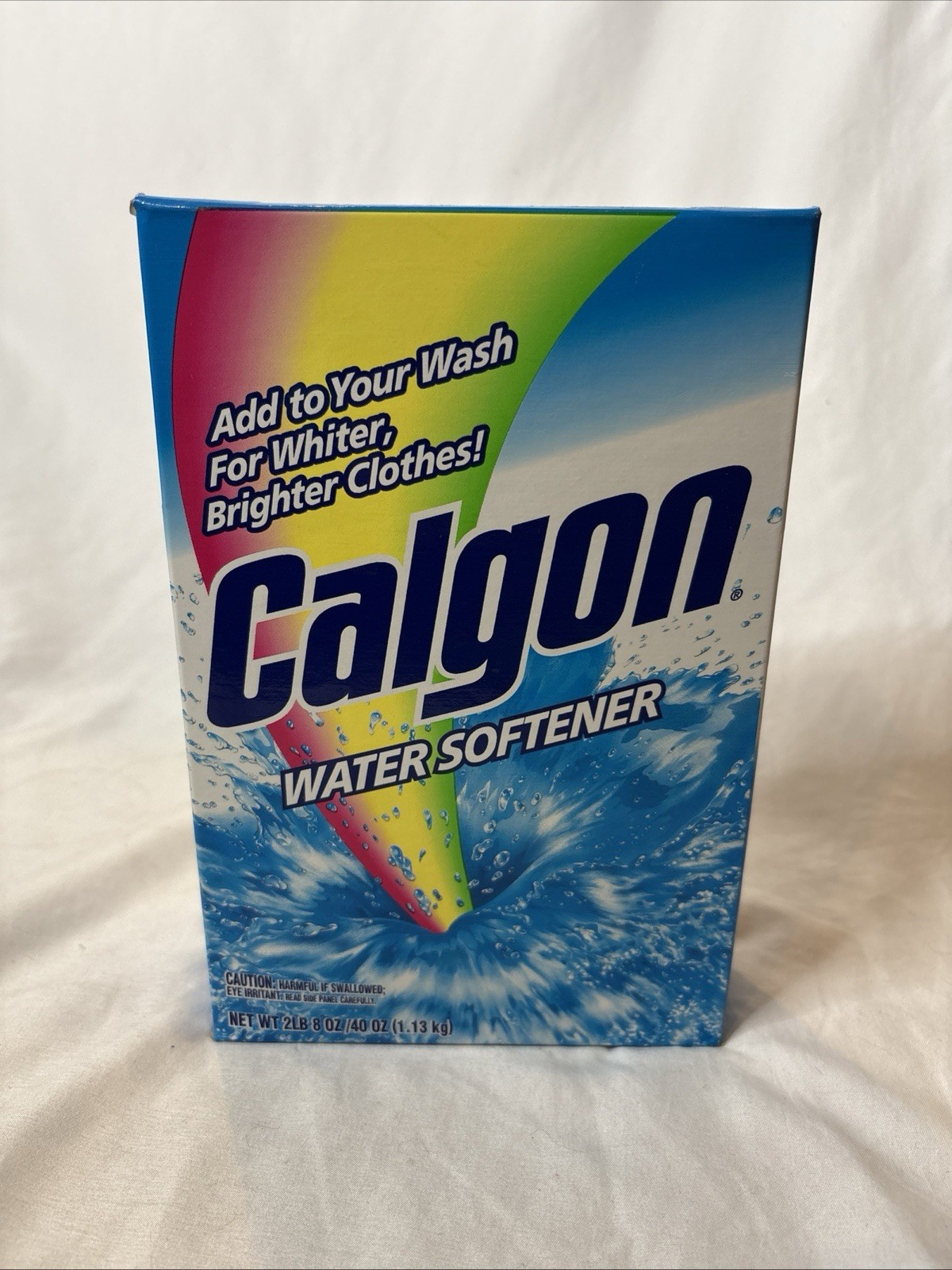 Calgon Water Softener Powder 2 lbs 8 oz / 40 oz Open Box 86% Full Vintage