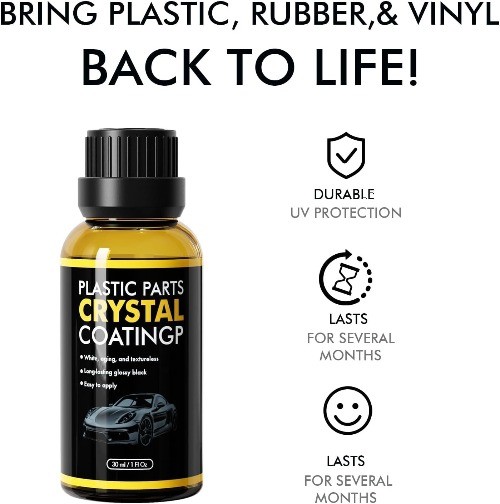 Restorer for Cars, Ceramic Coating Black Trim Restoration, Trim Restorer for Aut