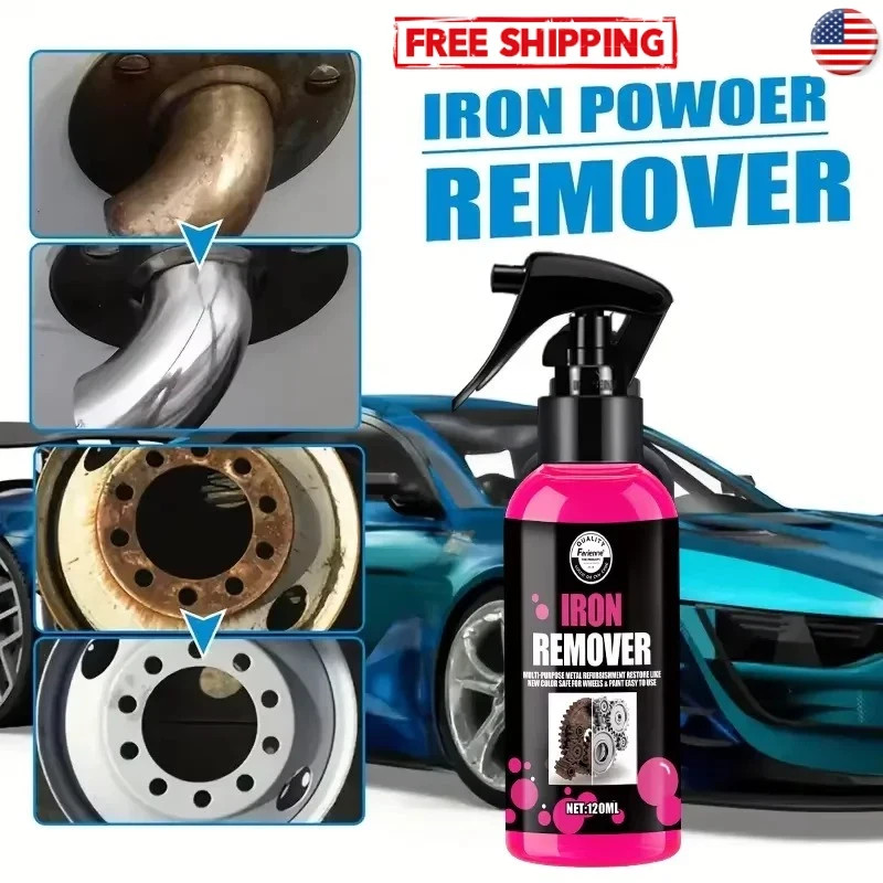All-Purpose Rust Remover Spray 120ML Fast-Acting Iron Oxidation Eliminator