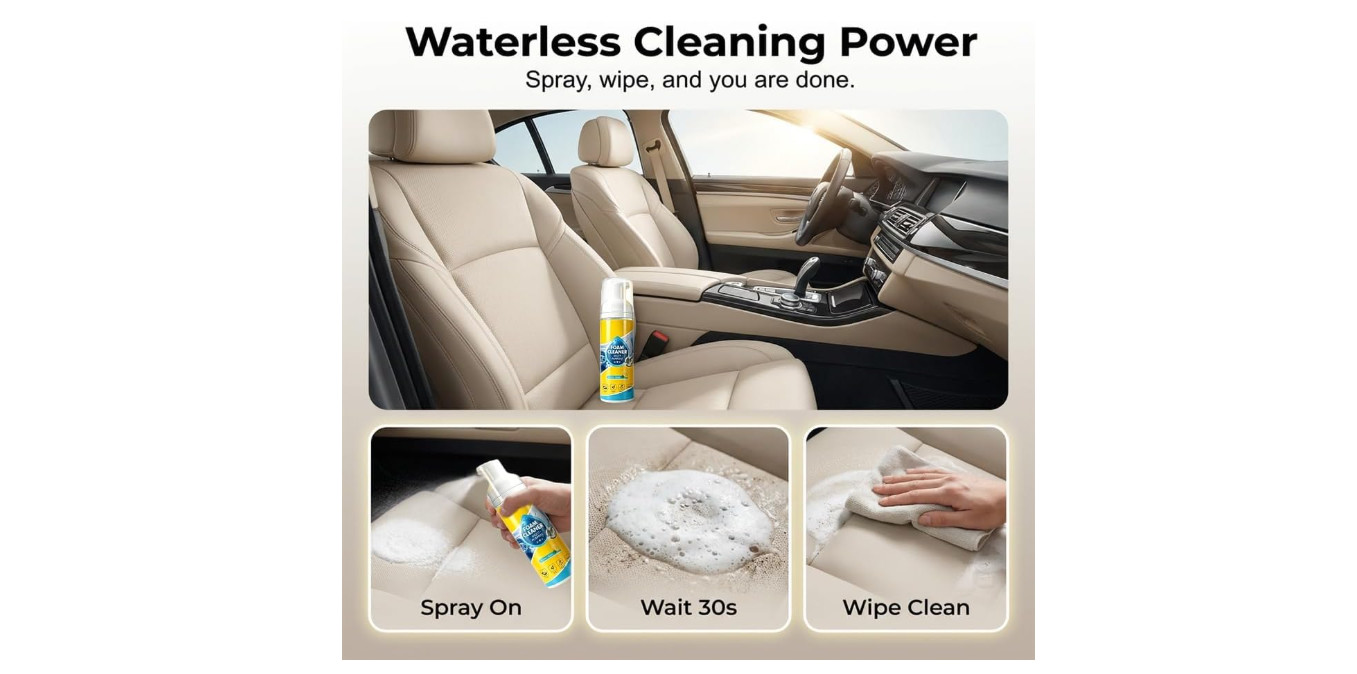 4-in-1 Multi-Enzyme Foam Cleaner, Deep Cleaning Spray for Car Kitchen Bathroom..
