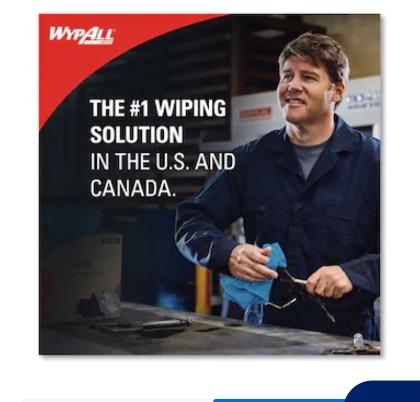 WypAll Oil, Grease & Ink Cloths Jumbo Roll, 33241 (04) New