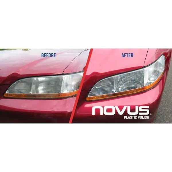 NOVUS 2.0 oz. Kit Plastic Cleaner, Polish & Scratch Remover restoring plastic