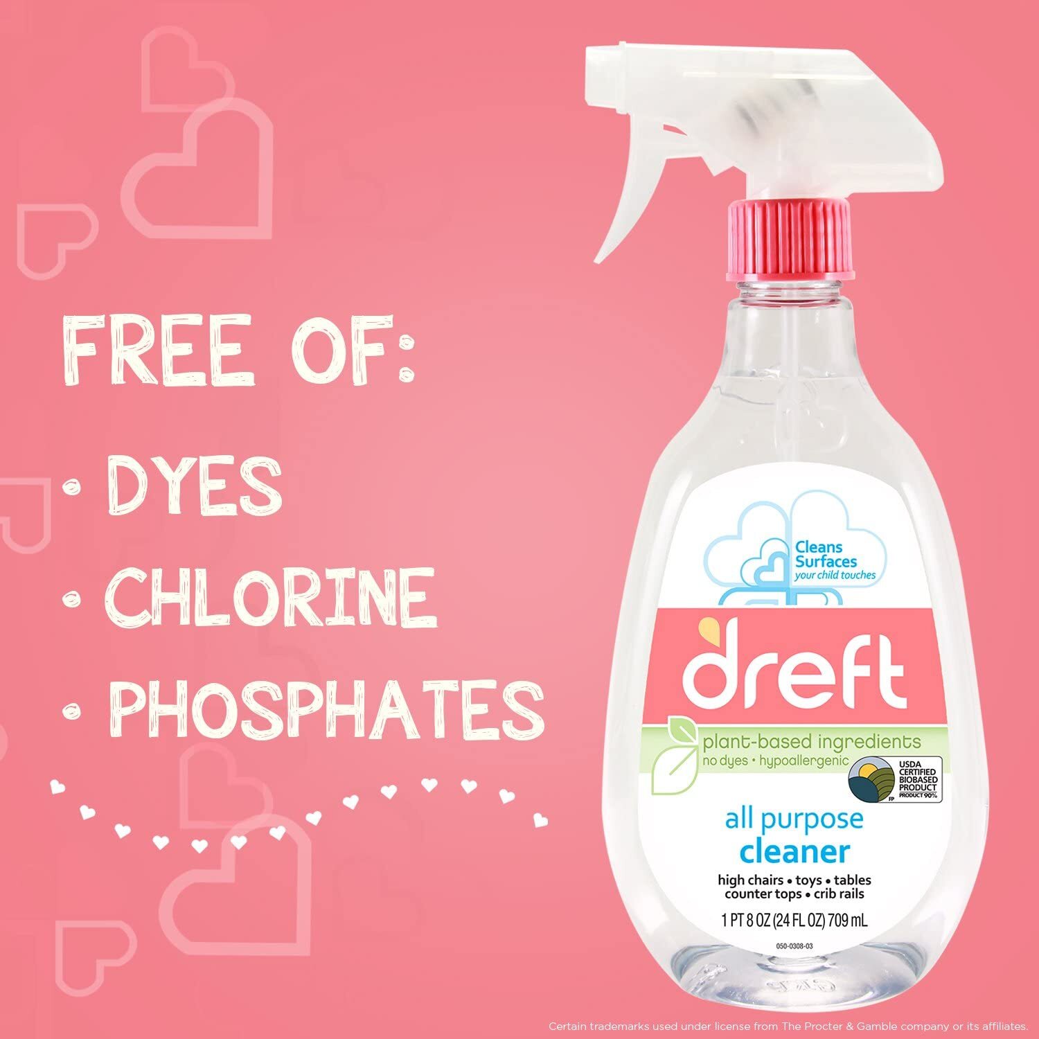 Dreft All Purpose Cleaner 22 oz 24 Fl Oz Pack of 1 Multi Surface Cleaner