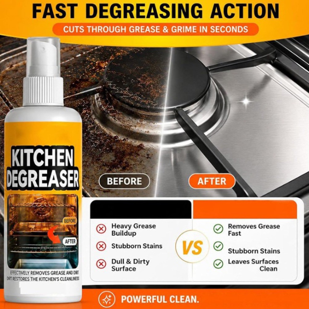 50/120g Grease Killer Spray Greasekiller Grill Cleaner Extra Strong Oven Cleaner