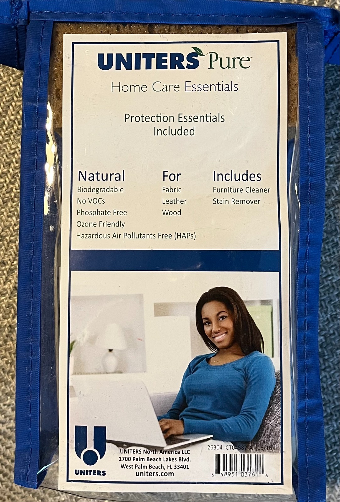 Furniture Cleaner UNITERS PURE Home Care Essentials Stain Remover Set Sponge NEW