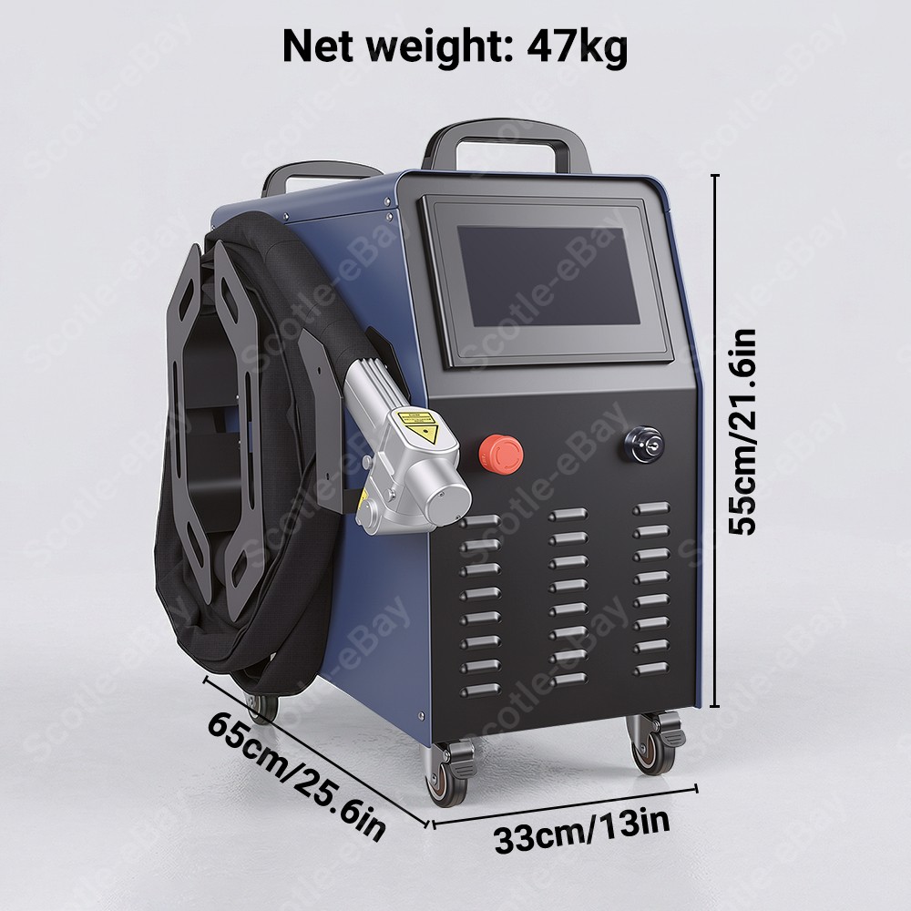 Air Cool Rlaser 1500W/2000W Fiber Laser Cleaning Machine Rust Oil Paint Remove