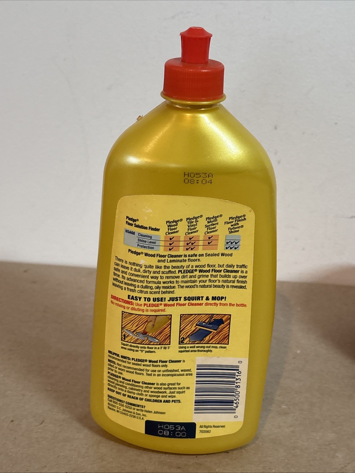 Pledge Wood Floor Care Wood Clean Shine Protect 27 Ounce Citrus Scent